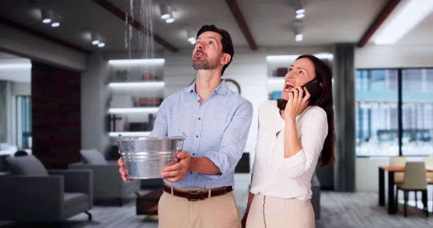 Water damage restoration process in Lyndhurst, VA
